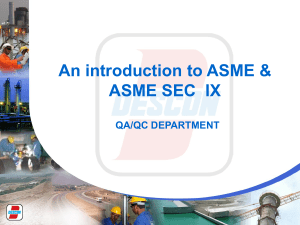 ASME Section IX Breakdown Presentation