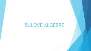 Bulove algebre