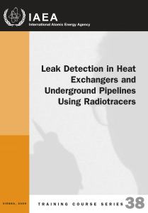 (IAEA) Leak Detection in Heat Exchanger and Underground Pipelines Using Radiotracers