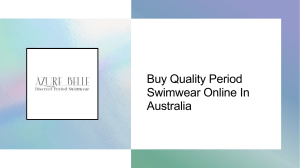 Buy Quality Period Swimwear Online In Australia