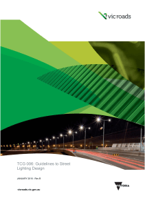 Technical Guideline TCG 006 Street Lighting Design Dec 2018