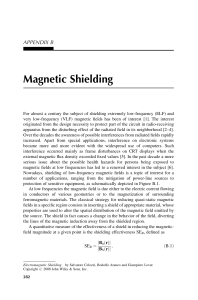 Magnetic shielding