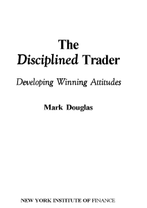 the disciplined trader (one page per sheet + paginated) (Mark Douglas) (Z-Library)