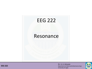 EEG222 resonance