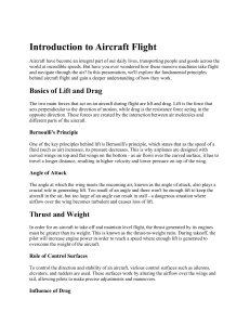Introduction to Aircraft Flight