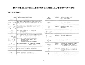 Typical Electrical Drawing Symbols and Conventions