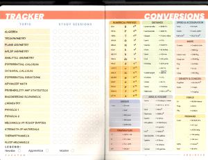 Engineering Conversions & Study Tracker