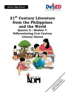 Module 7 21st Century Literature