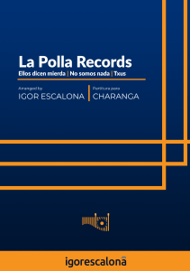 La Polla Records - Partitura para charanga