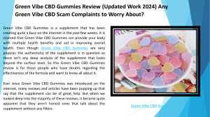 Green Vibe CBD Gummies Review (Updated Work 2024).pptx