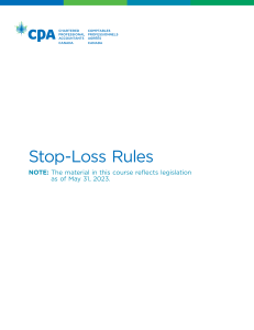 5--GS2-1.1 Stop-Loss Rules eLearning (eBook)
