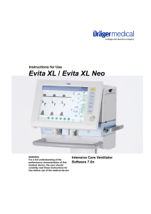 Drager Evita XL, XL Neo - User manual