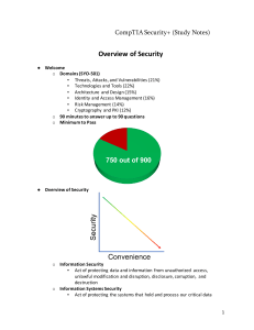 CompTIA Security+(Study Notes)