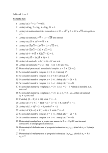 Exerciții Matematică: Numere, Progresii