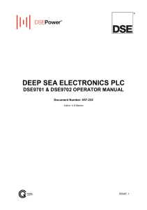 Deep Sea DSE9701-DSE9702 Operators Manual