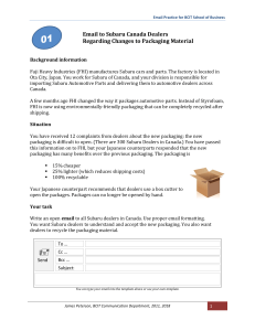01-Changes to packaging - Exercise