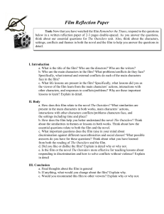 Film Reflection Paper: Remember the Titans & The Outsiders