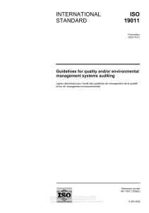 [ISO] 19011 (2002) Guidelines for quality andor environmental management systems auditing