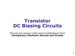 transistor biasing