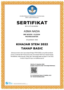 KIHAJAR STEM 2022 Certificate