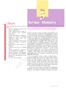surface chemistry