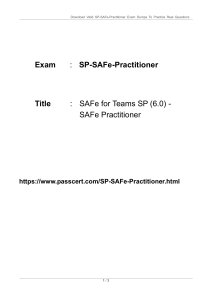 Scaled Agile SP-SAFe-Practitioner Exam Dumps