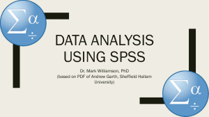 data analysis using spss
