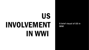 US Involvement in WWI 