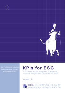 kpis for esg - european federation of financial analysts societies 5314