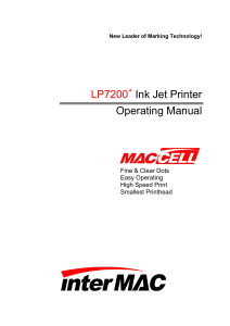 LP7200 Operating Manual