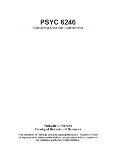 PSYC 6246 Required Coursepack