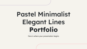 Pastel Minimalist Elegant Lines Portfolio by Slidesgo