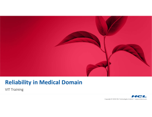 Reliability in Medical Domain