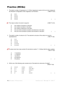 1  Atomic Structure - Week 1 (1)