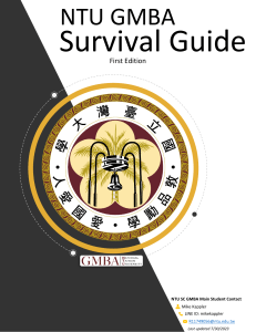 NTU GMBA Survival Guide 1.0