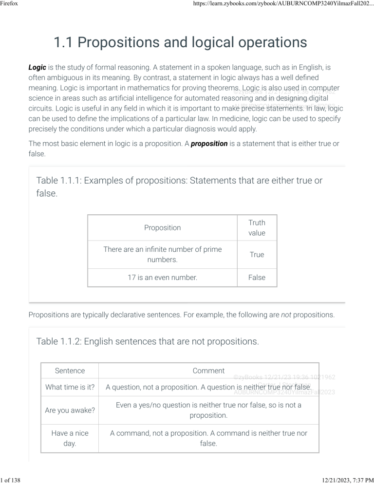 discrete structures zybooks chapter 1