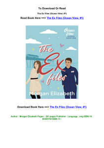 ePub Download The Ex Files Ocean View  1 BY Morgan Elizabeth