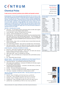 Chemical Industry Monthly Report - January 2023