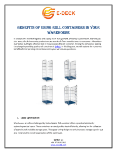 Benefits of Using Roll Containers in Your Warehouse