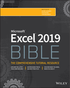 2019 Alexander, Kusleika - Excel 2019 Bible - Wiley