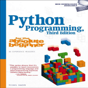 Michael Dawson, Python Programming 3rd Edition