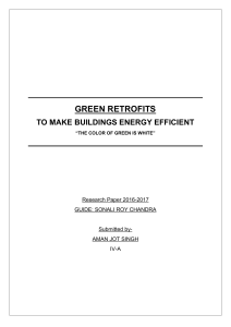 Green retrofits for existing buildings