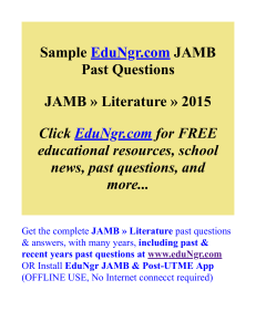 JAMB-Literature-Past-Questions-EduNgr-Sample