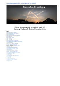 Chemtrails are Satanic Demonic Witchcraft, Exposing the Satanic Cult that Runs the World ( PDFDrive )