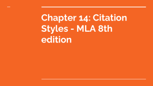 Chapter 14  Citation Styles