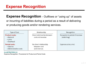 Revenue and Expense Recognition