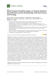 Multi-Temporal Satellite Images for Topsoil Attribute Quantification