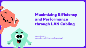 Maximizing Efficiency and Performance through LAN Cabling