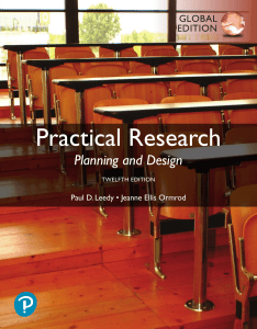 Practical Research Planning and Design Textbook