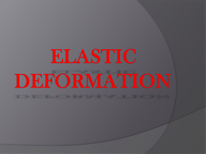 elastic deformation